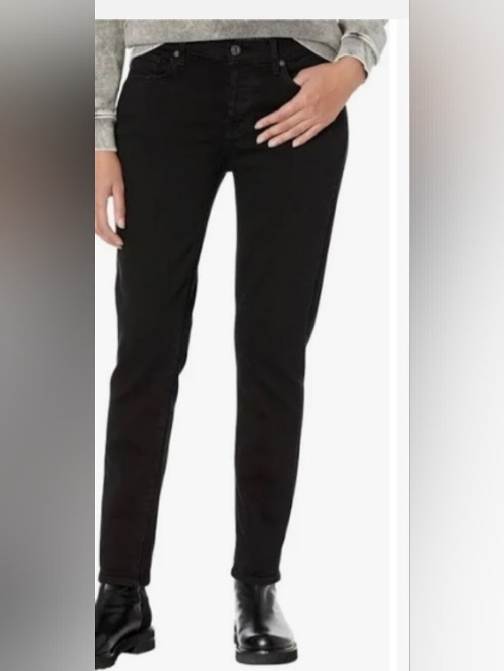 7  For All Mankind Luxe Vintage Josefina Women's Black Jeans Size 30